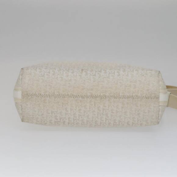 DIOR Trotter Canvas Shoulder Bag White Silver - Picture 9 of 12